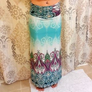Bohemian Flowy Maxi-skirt